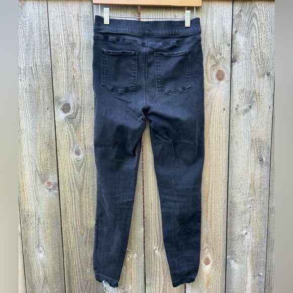 Spanx Black Distressed Skinny Jeans - Picture 6 of 9